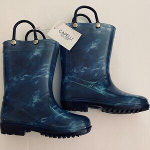 CAPELLI NEW YORK Toddler Pull-On Rain Boots NWT Size 9